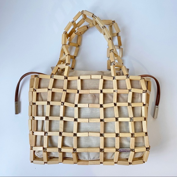 Salvatore Ferragamo Handbags - Sold@ebay Vintage Rare Ferragamo Bamboo Handbag